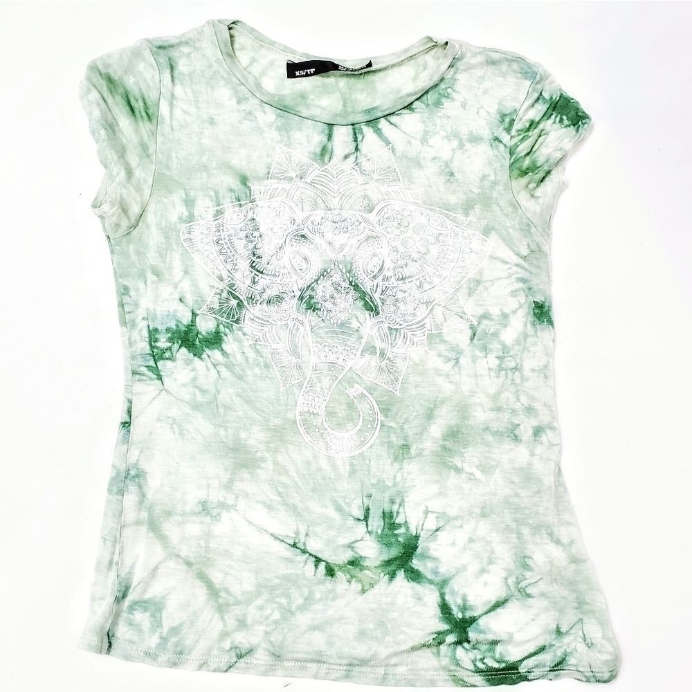 Rebel Sugar Tie Dye Elephant T Shirt XS